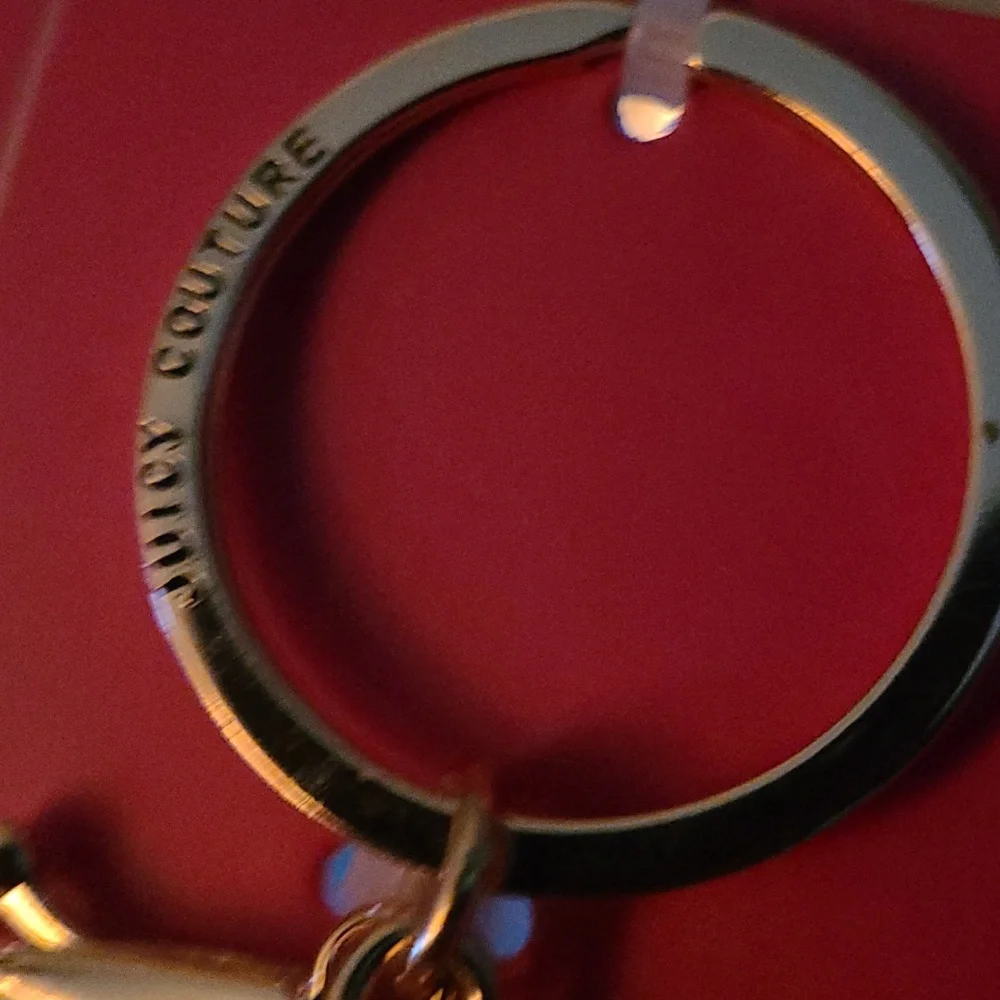 Juicy Couture Pink and Gold Bow Key Holder